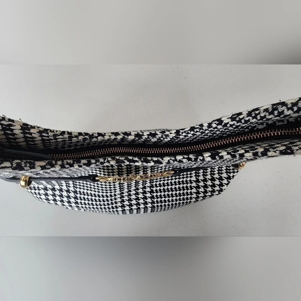 Talbots Herringbone Hobo Tote